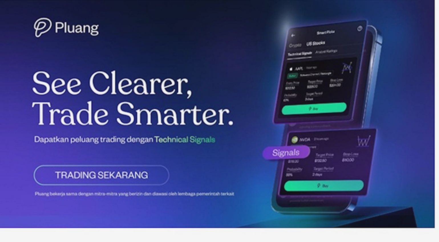 Pluang Rilis Fitur Technical Signals & Screener bagi Pro Trader