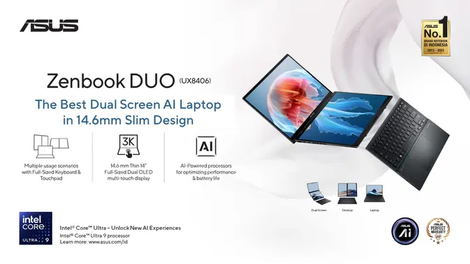 7 Kelebihan Laptop Dua Layar Tingkatkan Produktivitas Kerja