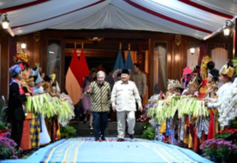 Prabowo Jamu Sekjen PBB di Hambalang Bahas Isu Global