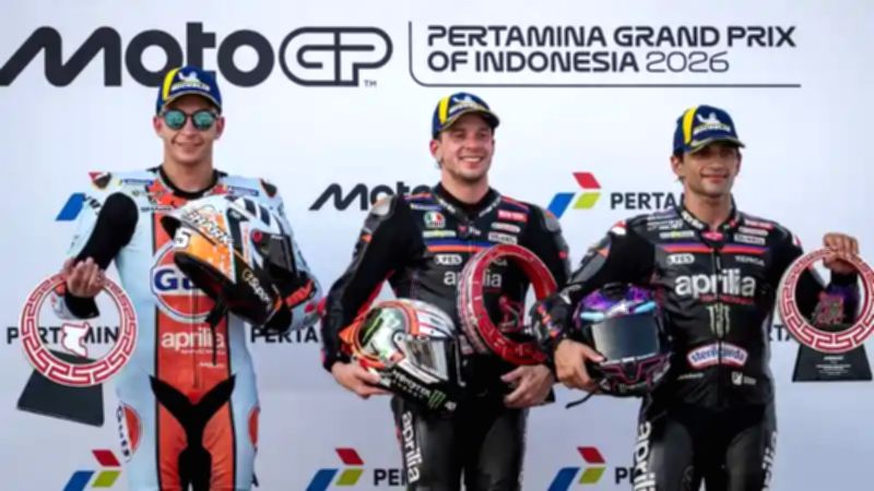 Aprilia Ukir Sejarah di Mandalika, Empat RS-GP26 Finis Terdepan